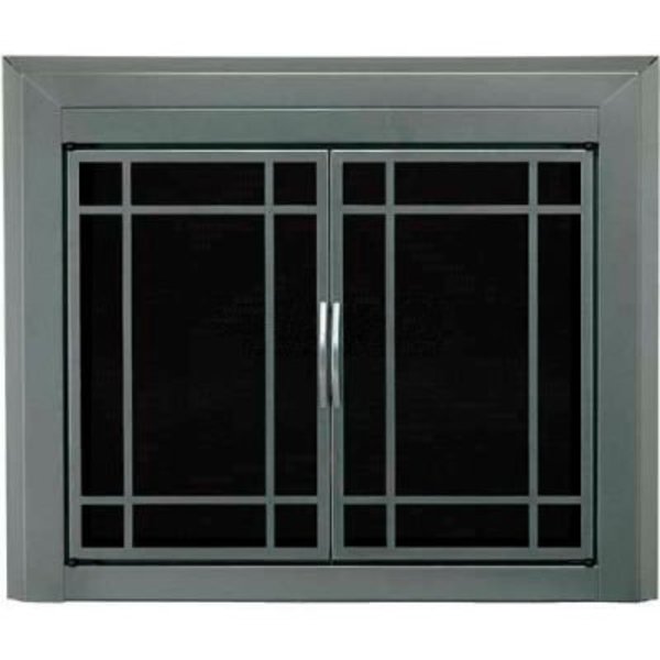 Dyna-Glo Pleasant Hearth Edinburg Fireplace Glass Door Gunmetal ED-5411 37-1/2"L x 33"H ED-5411